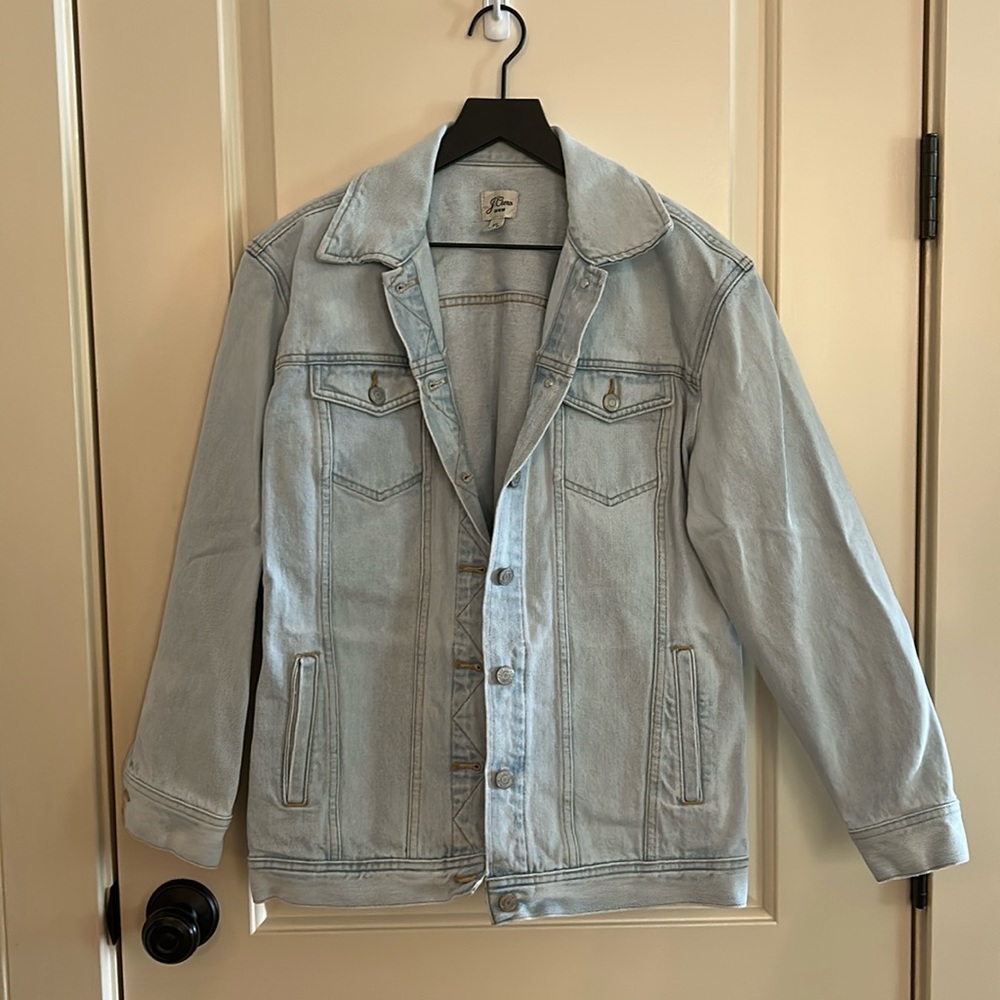 J Crew Oversized denim jacket